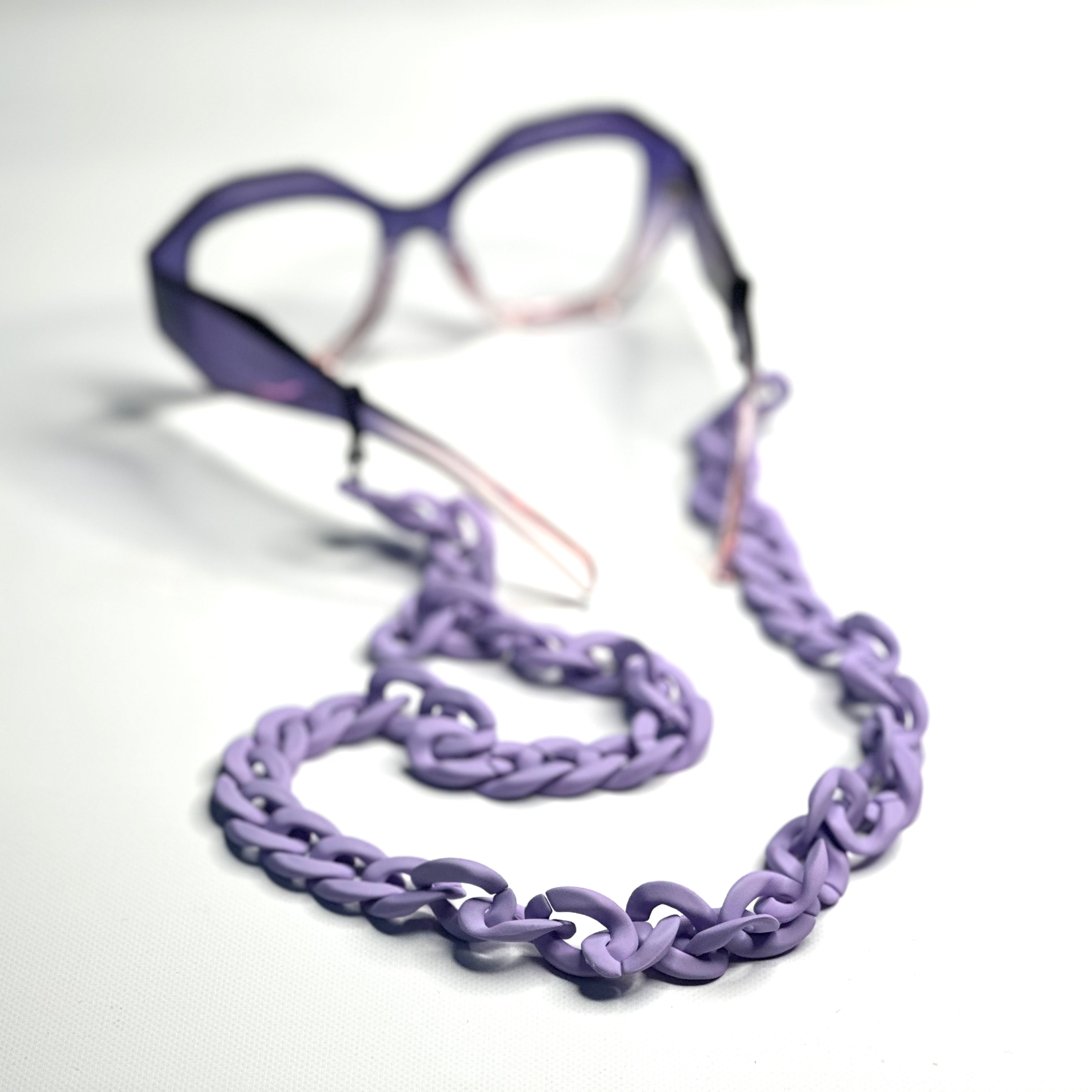 LUXE Swarovski Crystal Eyeglass Chain (Custom Color) * elegant outlet eyeglass chain, purple glasses chain, grey glasses chain, bridal mask chain