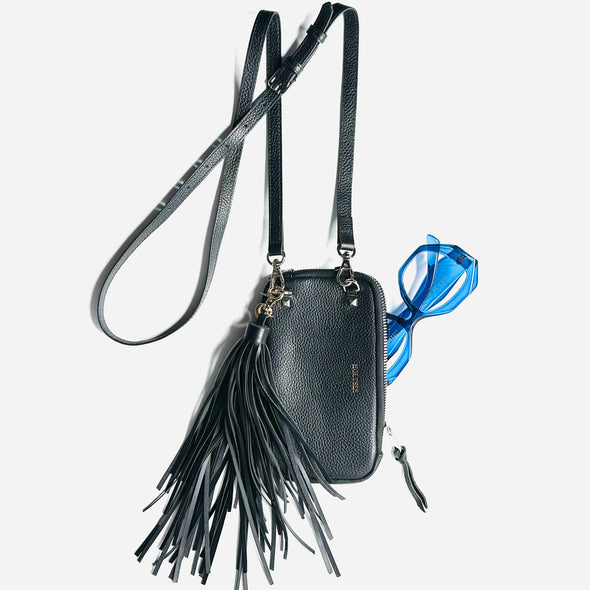 Diva Pouch with Tassel - Black