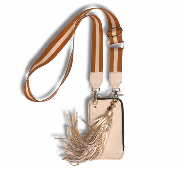 Sassy Pouch with Tassel - Ivory